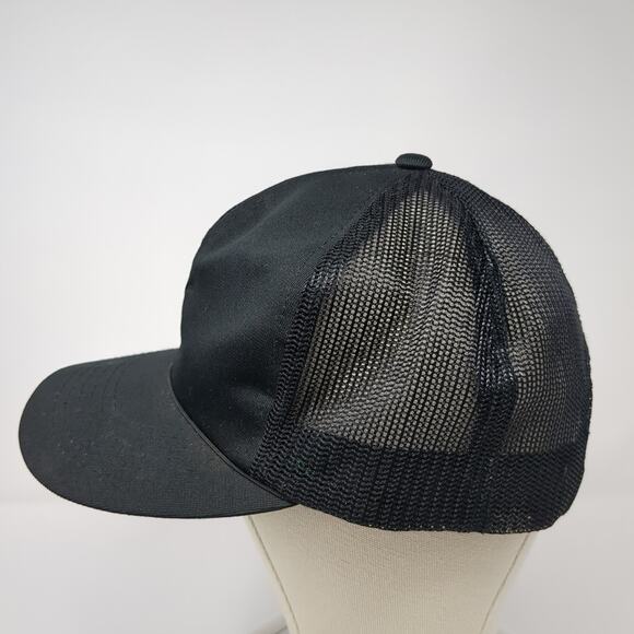 YoungAn Hat Snapback Trucker Hat Black One Size Lightweight Mesh Back Vintage - Picture 3 of 9